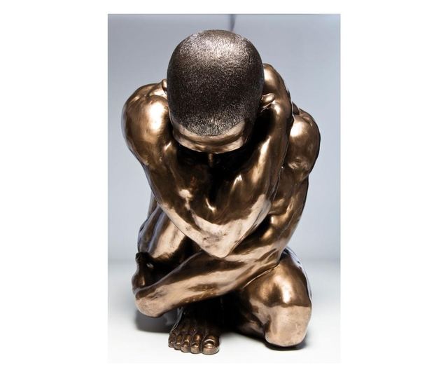 Figurina Decorativa Nude Man Hug Bronze 54cm Vivre