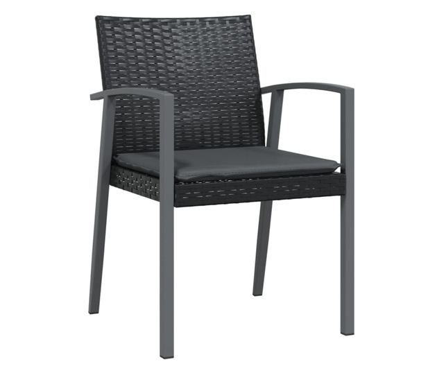 Db Fekete Polyrattan Kerti Sz K P Rn Val X X Cm Vivre