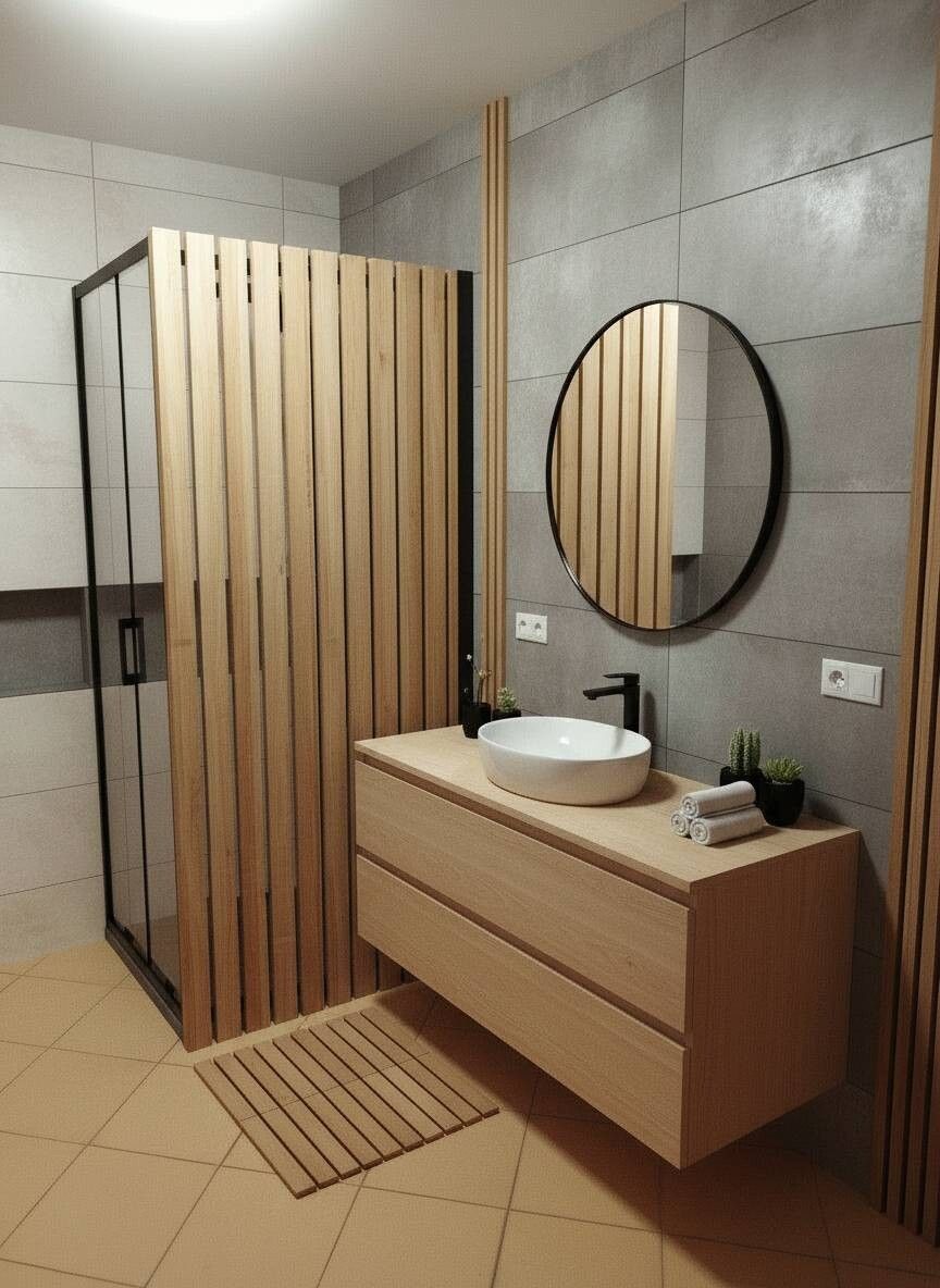bathroom - japanese, scandinavian