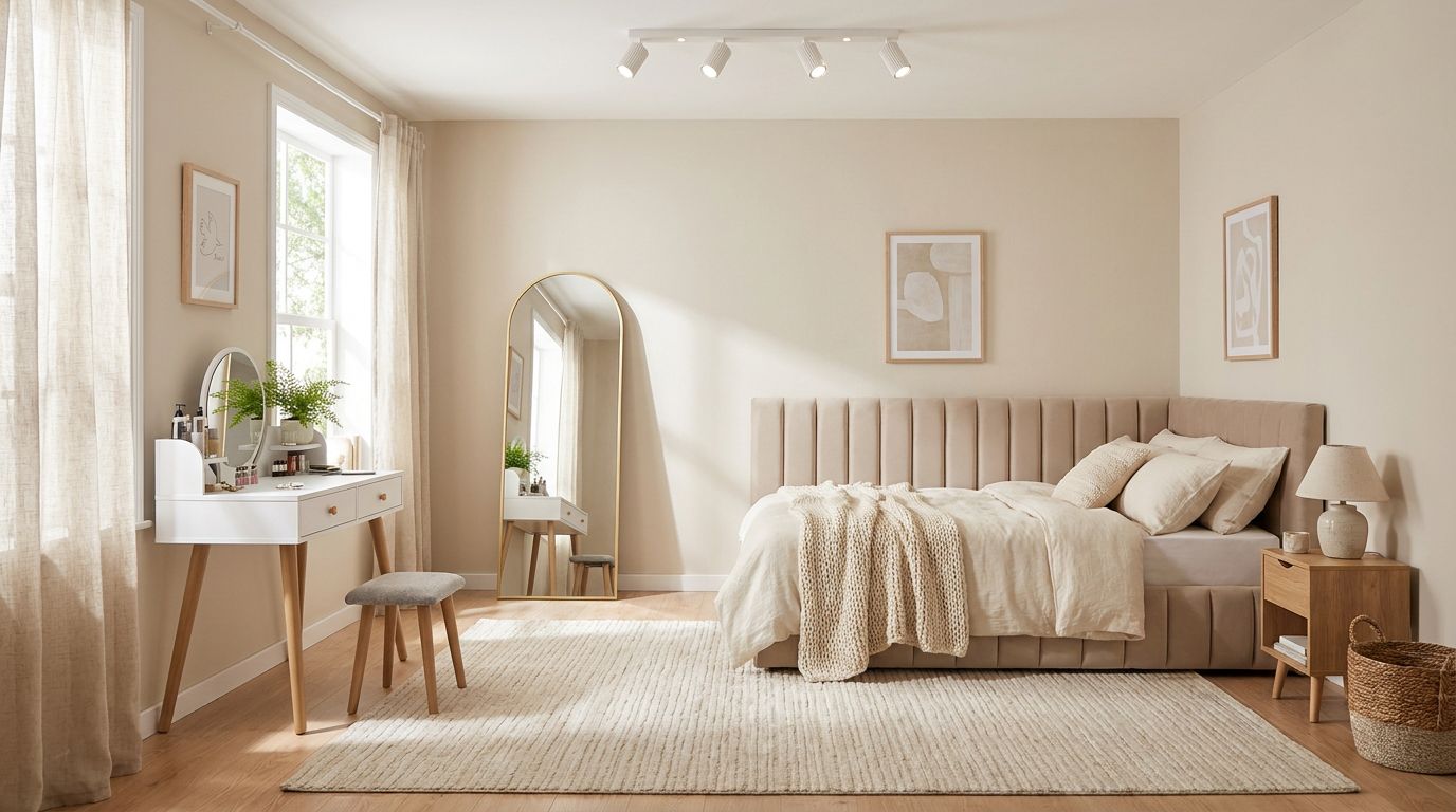 bedroom - modern, scandinavian