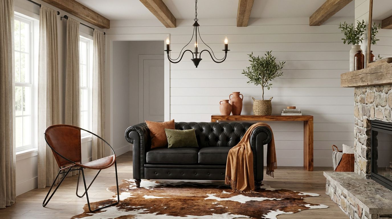 living-room - farmhouse
