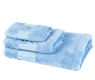 Set de 3 prosoape Bamboo Bia Blue