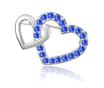Brosa cu cristale Swarovski 2Love albastru intens
