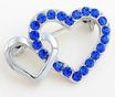 Brosa cu cristale Swarovski 2Love albastru intens