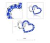 Brosa cu cristale Swarovski 2Love albastru intens