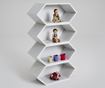 Set de 4 etajere hexagonale albe