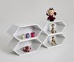 Set de 4 etajere hexagonale albe