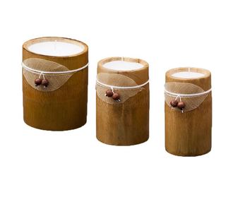 Set lumanari Bamboo