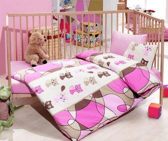 Set de pat copii Cats Pink