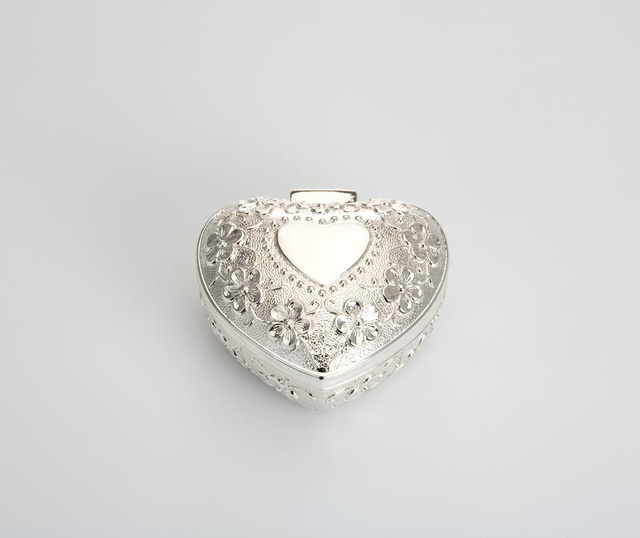 Cutie pentru bijuterii Heart Silver