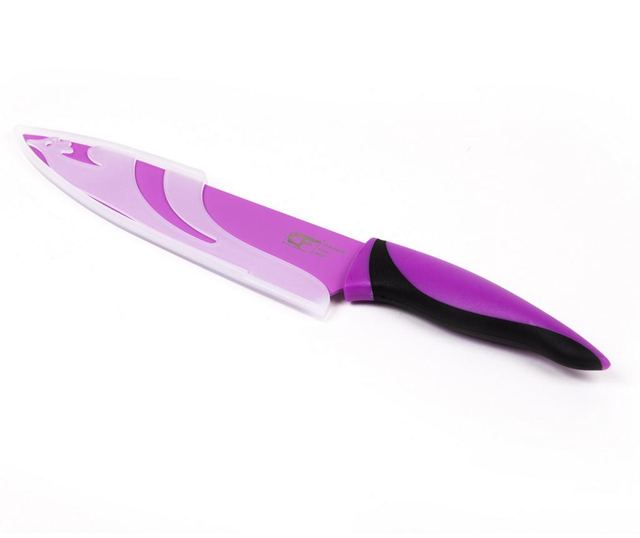 Cutit bucatarie antibacterial Purple