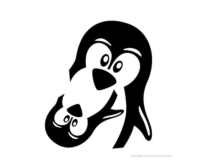 Sticker decorativ Funny Penguins