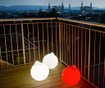 Lampa Shining Christmas Ball Red
