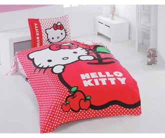 Lenjerie single copii Hello Kitty Apple