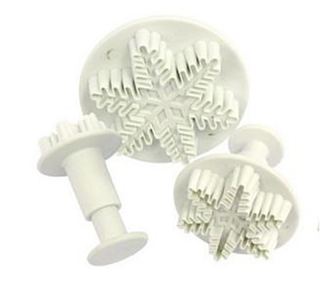 Set 3 kalupa za kolače Snowflake