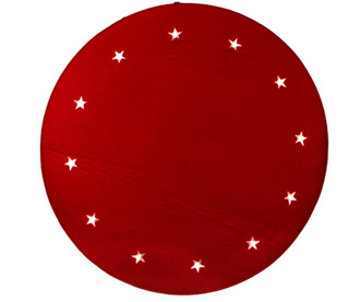 Covoras luminos Christmas Stars Red