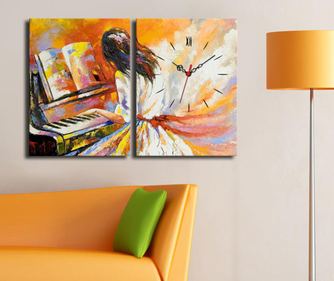 Set 2 slike sa satom Piano Painting