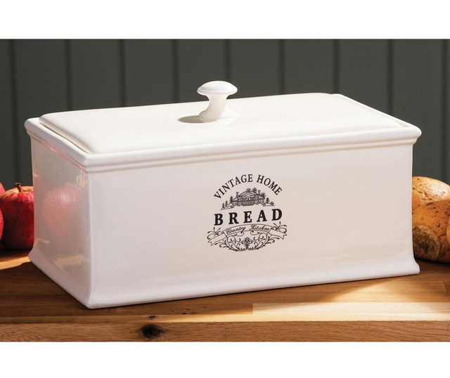 Škatla za kruh Vintage Home Cream