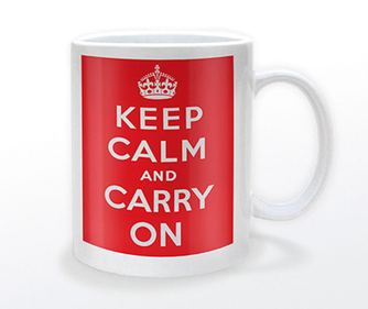 Keep Calm and Carry On Bögre