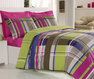 Posteljina Ranforce Double Colorful Checked