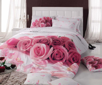 Posteljina King  Ranforce Perfect Roses Pink