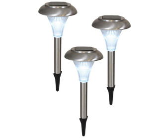 Комплект 3 соларни лампи Simple Silver