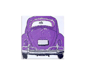 Tablou Beatle Purple 30x30cm