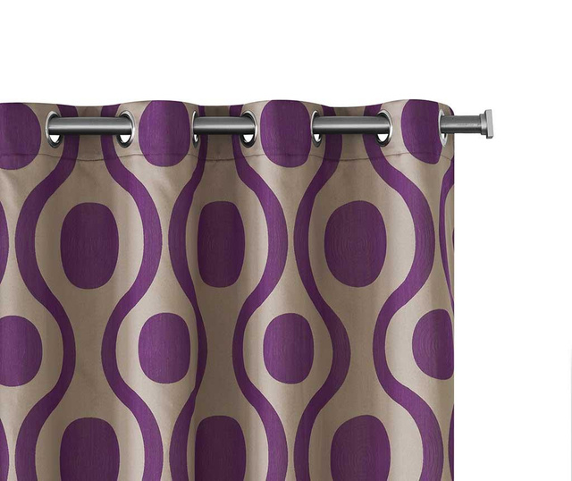 Draperie Purple Pattern 270x140cm