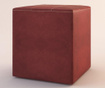 Set 2 pufuri Cube Box Claret Red