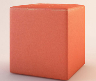 Set 2 pufuri Cube Box Orange