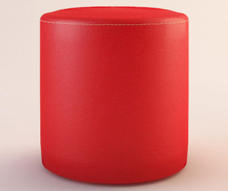 Set 2 pufuri Round Box  Red