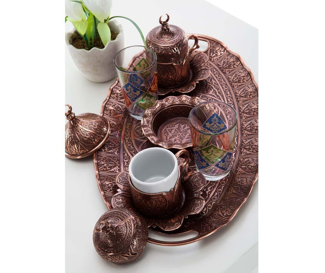 Set 11 piese cafea Imperial Flowers Copper