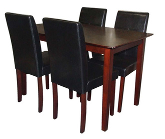Set masa cu 4 scaune Wenge