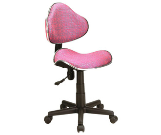Otroški pisarniški stol Checkers Pink