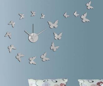 Zidni sat DIY Butterflies