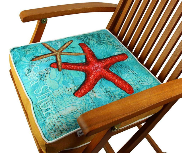 Възглавница за седалка Red Starfish 42x42 см