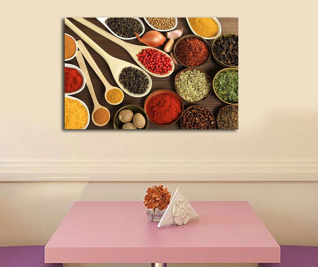 Tablou Horizon, Tasting Spices, panza imprimata, 45x70 cm