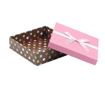 Set 4 cutii cu capac Polka Dots Square Blue Pink