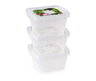 Set 3 caserole cu capac Fresh