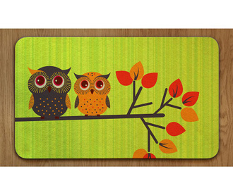 Covoras de intrare Green Lovely Owls 75x45 cm