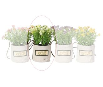 Saculet cu plante artificiale My Garden White