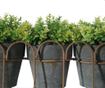 Jardiniera cu 3 ghivece si plante artificiale Soft Green