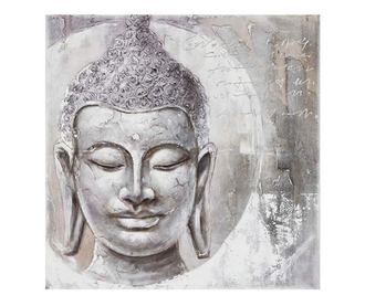 Tablou Buddha Silver 80x80 cm