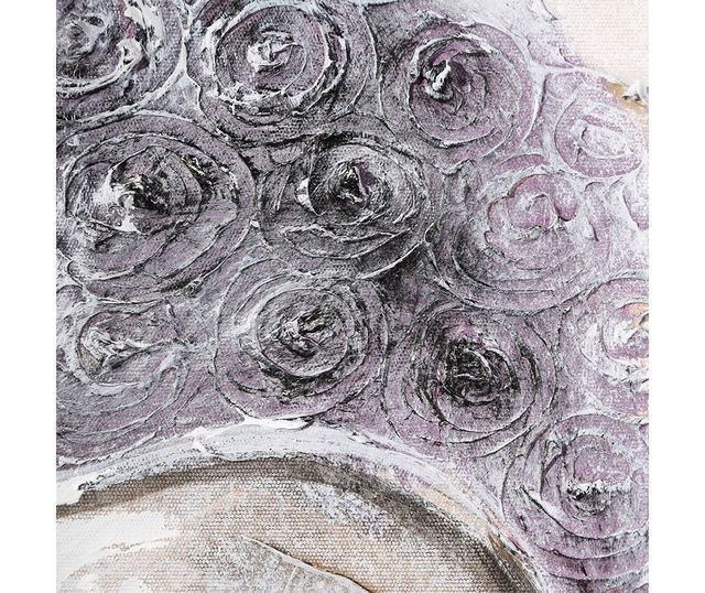 Tablou Buddha Silver 80x80 cm