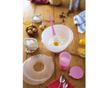 Set bol, shaker si spatula Pink