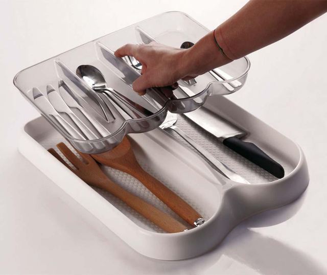 Organizator pentru sertar White Smoke
