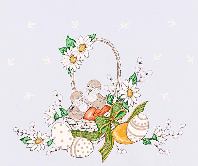 Cute Easter Chicks Asztalterítő 86x86 cm