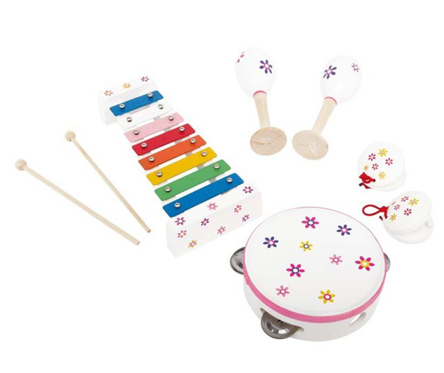 Комплект играчки 6 музикални инструмента Flower