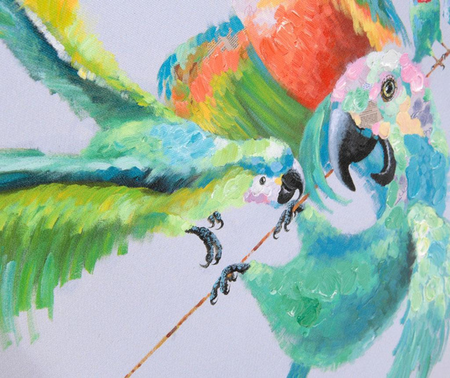 Slika Parrot Fight Green 40x100 cm