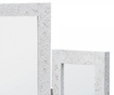 Zrcalo sa 3 panela Chaandhi Harmony White-Silver